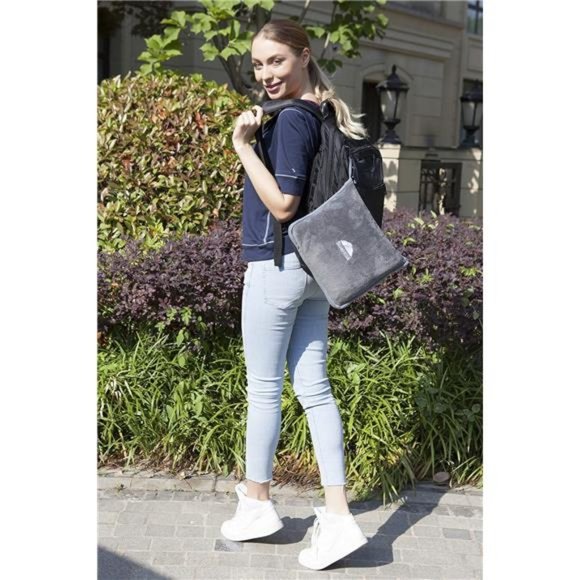 Premium Soft Travel Blanket Pillow Airplane Flight Blanket throw in Soft Bag - Picture 5 of 7